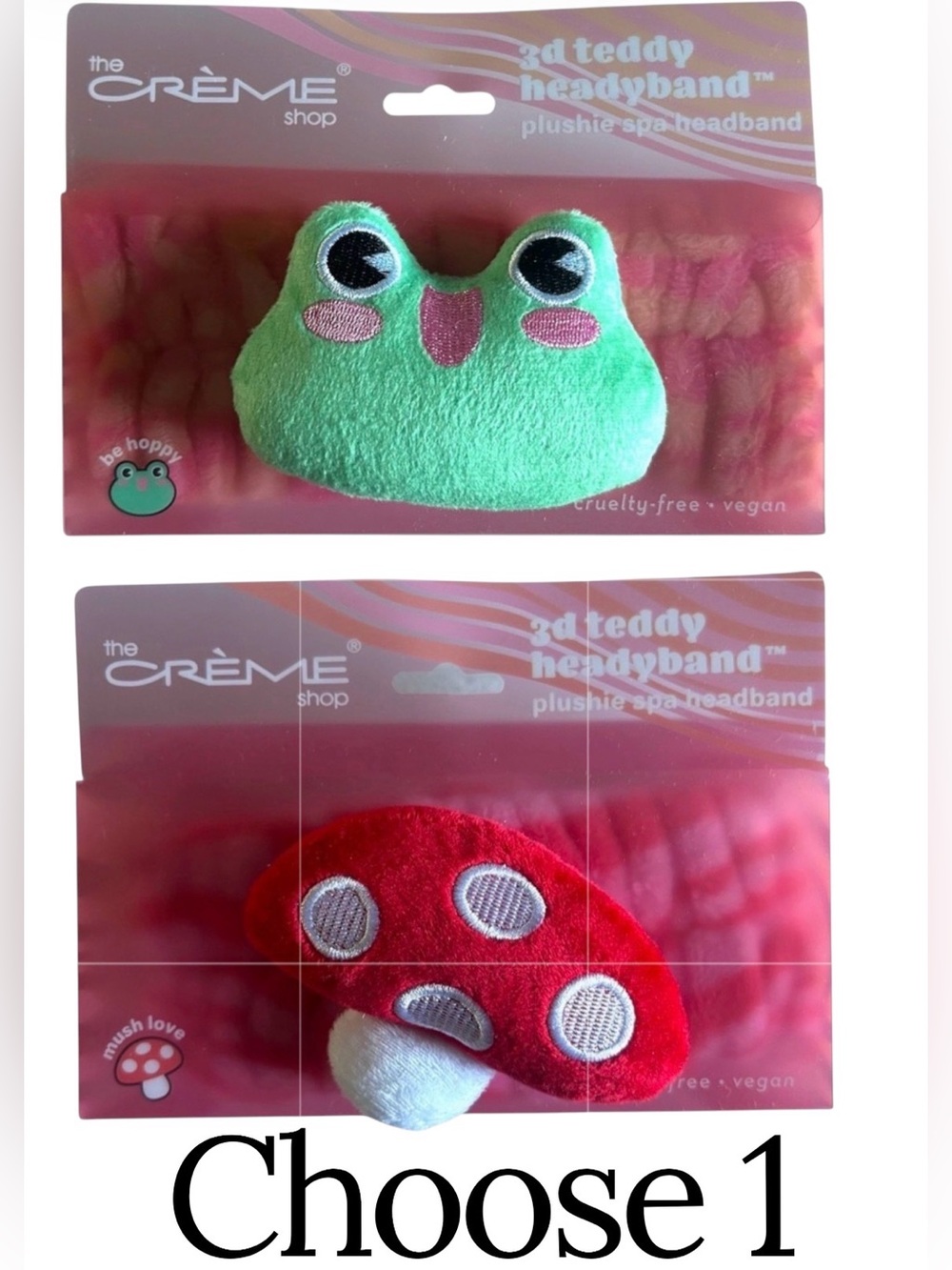 The Crème Shop 3D Spa Headband Choose 1